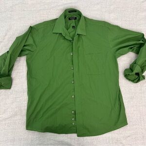 Vintage Pierre Cardin Green Slim Fit Button Up Shirt